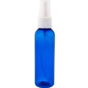 Бутылка со спреем пластиковая синяя 120мл тара баночка